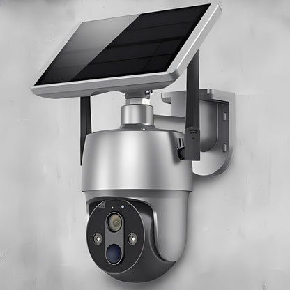 Solar Powered Wireless Outdoor Camera with 1080P Video Color Night Vision and Two Way Audio