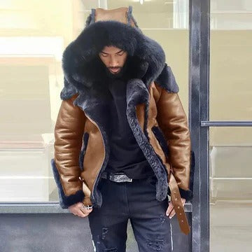 Mens Wind Resistant Jacket with Water Resistant Shell and Multi Pockets for Outdoor Wear