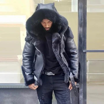 Mens Wind Resistant Jacket with Water Resistant Shell and Multi Pockets for Outdoor Wear