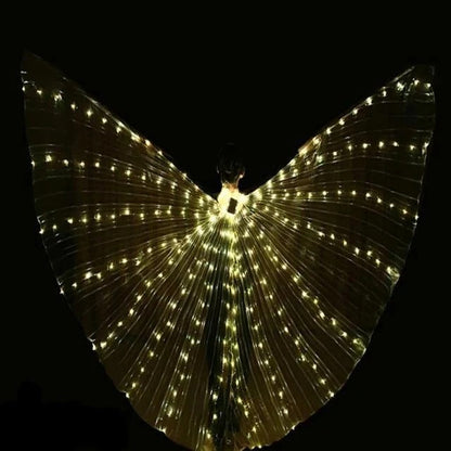 Light Up Butterfly Wings with Glowing LED Edges and Shoulder Straps in Seven Colors