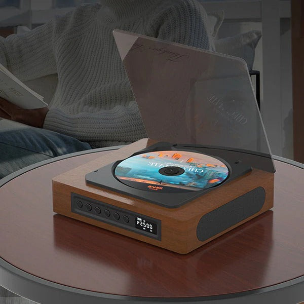 CD Player with Wireless Streaming and FM Radio, LCD Display