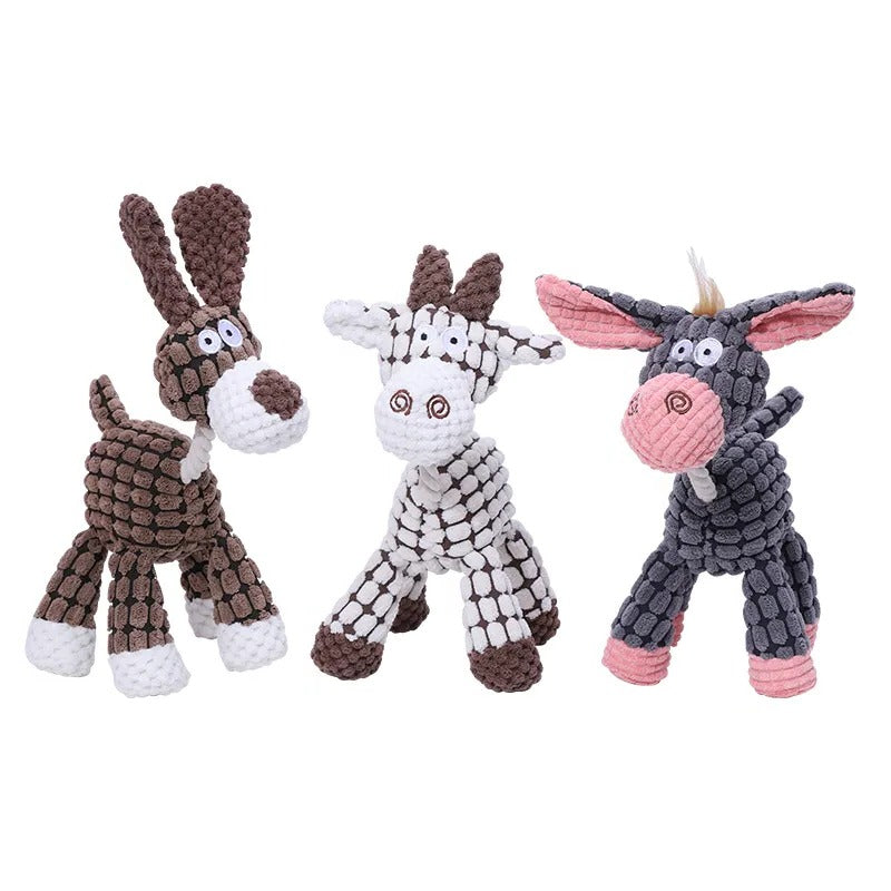 Durable Plush Dog Toy with Squeaker
