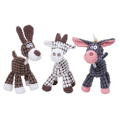 Durable Plush Dog Toy with Squeaker