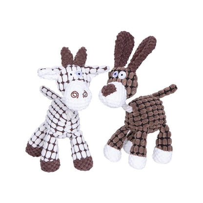 Durable Plush Dog Toy with Squeaker