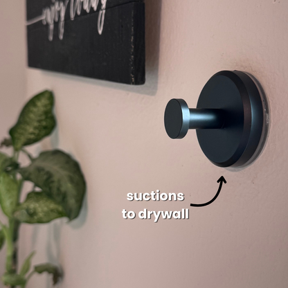 Suction Cup Hooks Holding Up to 15 Pounds Each for Towels and Utensils in Gold, Black or Silver