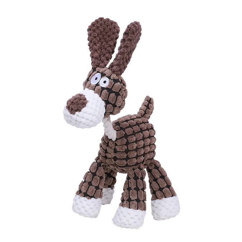 Durable Plush Dog Toy with Squeaker