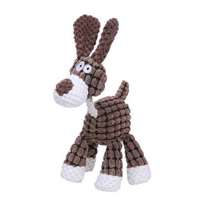 Durable Plush Dog Toy with Squeaker