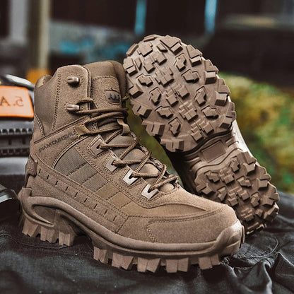 Winter Tactical Boots with Slip Resistant Sole and Moisture Wicking Lining
