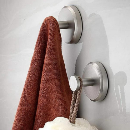 Suction Cup Hooks Holding Up to 15 Pounds Each for Towels and Utensils in Gold, Black or Silver