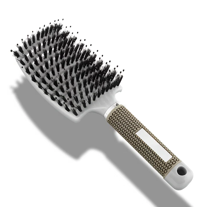 Flexible Bristle Hair Detangler Brush for Wet and Dry Hair