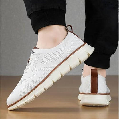 Knit Slip On Shoes with Wide Toe Box and Cushioned Footbed, Breathable Moisture Wicking
