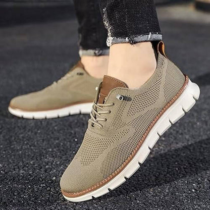 Knit Slip On Shoes with Wide Toe Box and Cushioned Footbed, Breathable Moisture Wicking