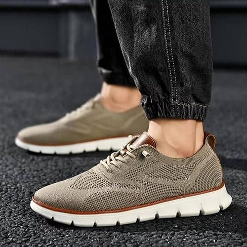 Knit Slip On Shoes with Wide Toe Box and Cushioned Footbed, Breathable Moisture Wicking