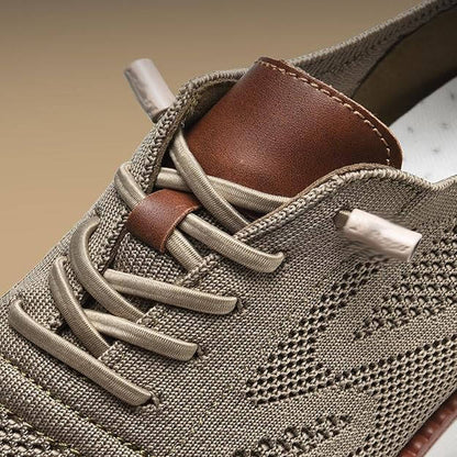 Knit Slip On Shoes with Wide Toe Box and Cushioned Footbed, Breathable Moisture Wicking