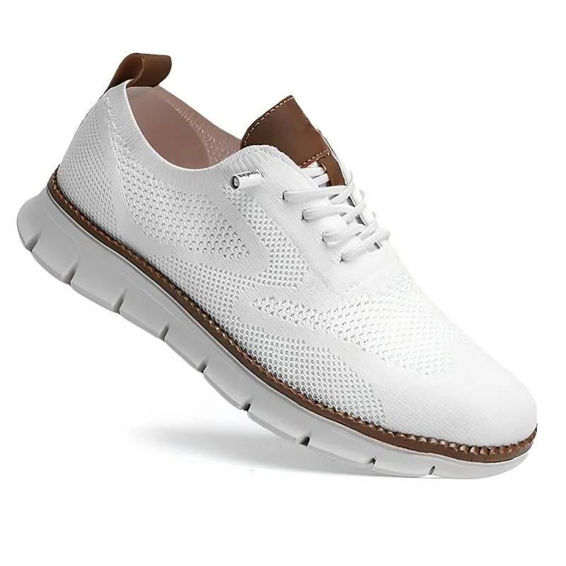 Knit Slip On Shoes with Wide Toe Box and Cushioned Footbed, Breathable Moisture Wicking