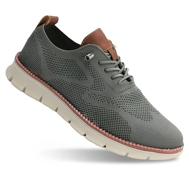 Knit Slip On Shoes with Wide Toe Box and Cushioned Footbed, Breathable Moisture Wicking