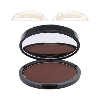Eyebrow Stamp Kit with Right and Left Stamps and Application Sponge, 3 Shades
