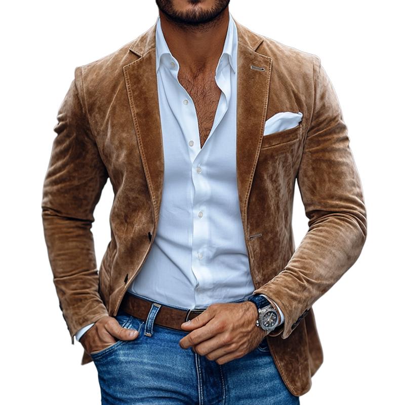 Brooks Suede Slim Blazer