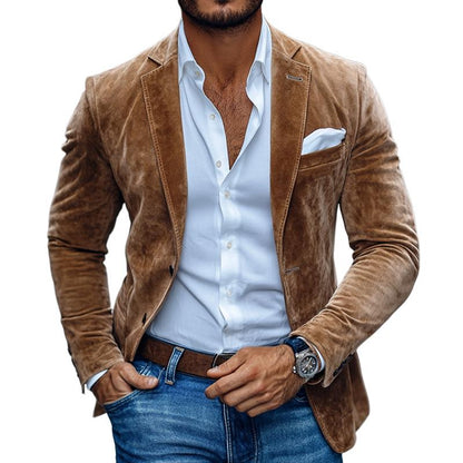 Brooks Suede Slim Blazer