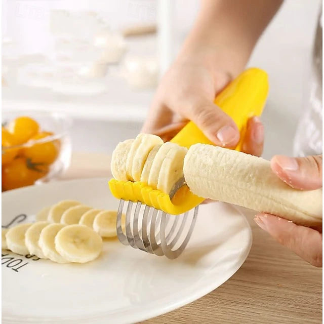 Stainless Steel Manual Slicer for Bananas, Sausages and Vegetables