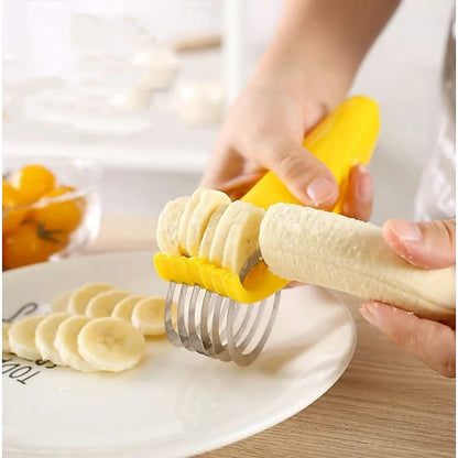 Stainless Steel Manual Slicer for Bananas, Sausages and Vegetables
