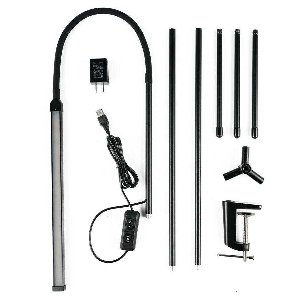 Adjustable Floor Lamp with Dual Brightness and Sliding Head, 1000 Lumens