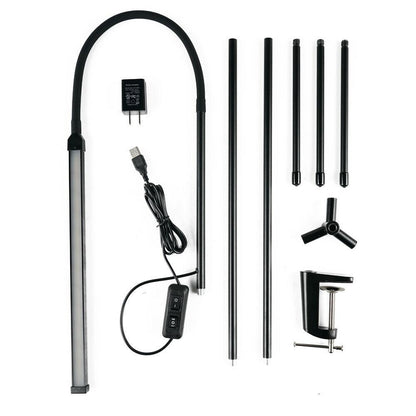 Adjustable Floor Lamp with Dual Brightness and Sliding Head, 1000 Lumens