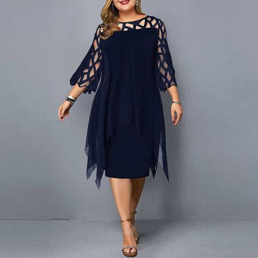 Siena Lace Sleeve Midi