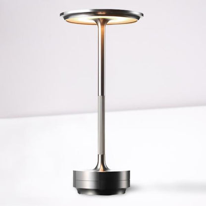 Rechargeable Metal Desk Lamp with Four Brightness Levels and Touch Control