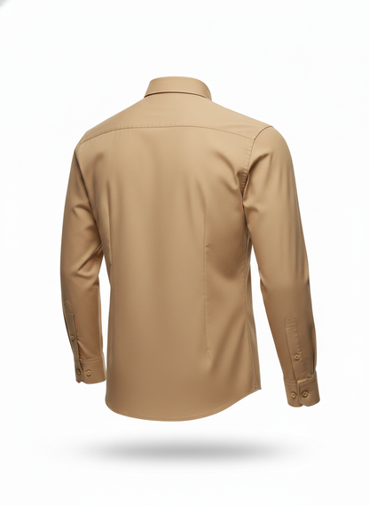Men's Beige Casual Shirt