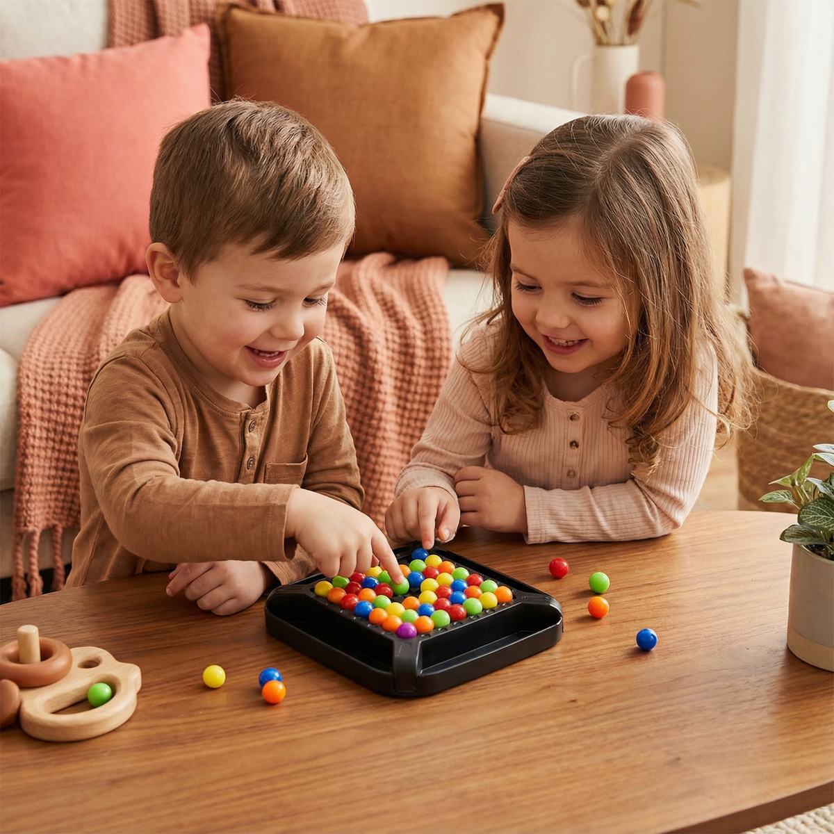 Color Matching Puzzle with Marble Logic and Adjustable Difficulty Levels