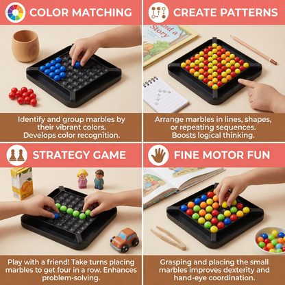 Color Matching Puzzle with Marble Logic and Adjustable Difficulty Levels