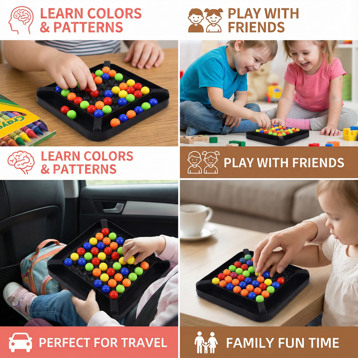 Color Matching Puzzle with Marble Logic and Adjustable Difficulty Levels