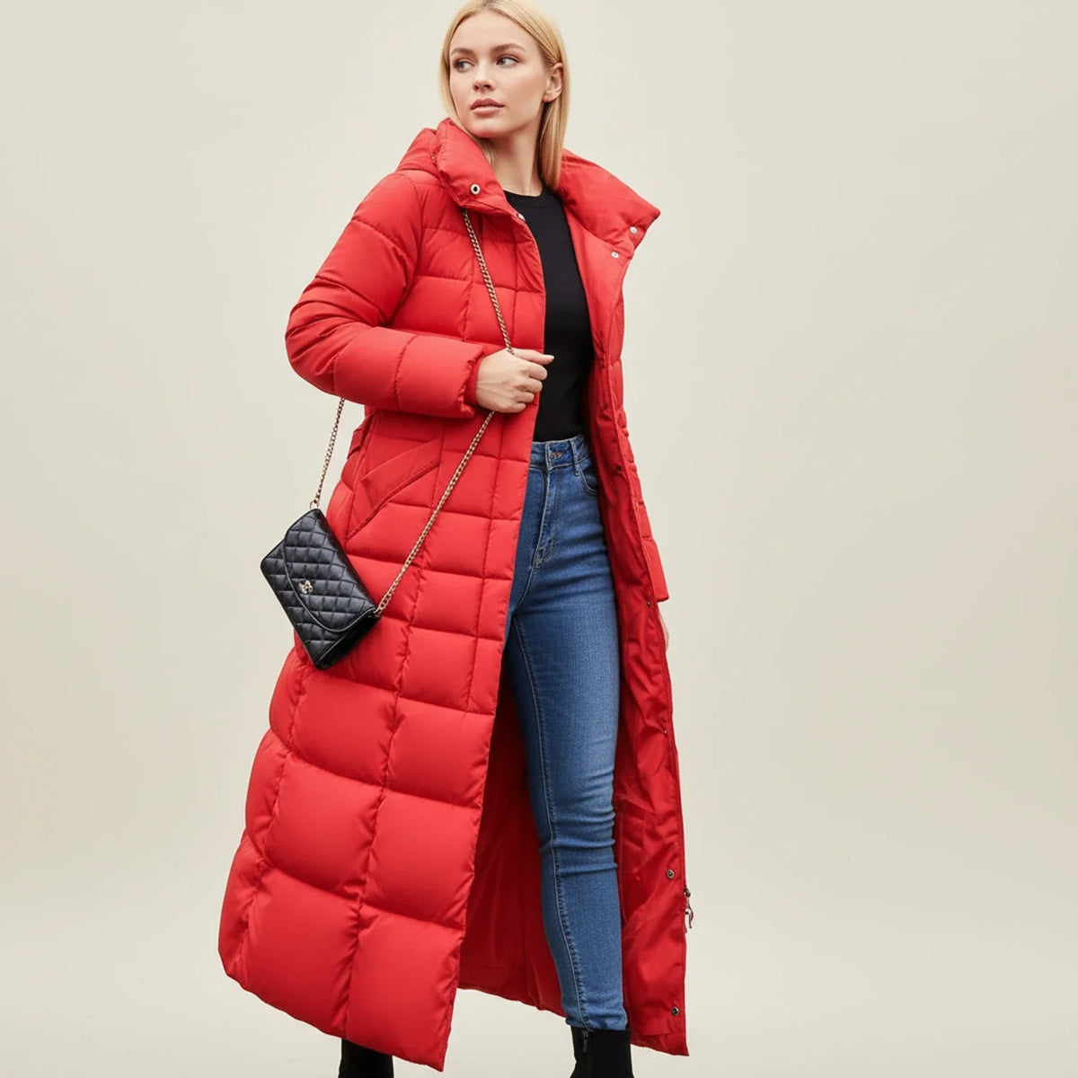 Elara Belted Puffer Coat
