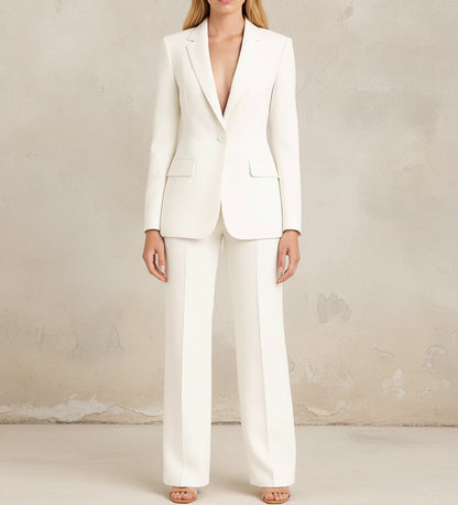Modern Wide Leg Suit