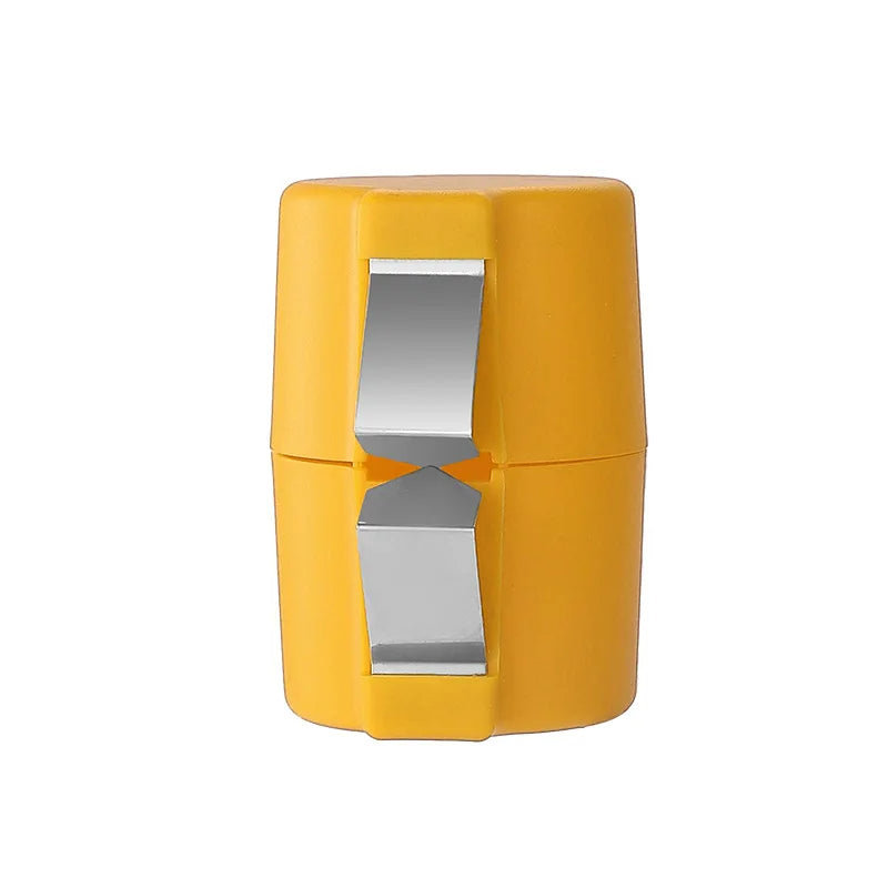 Egg Opener with Metal Clip and Oval Grip for Cracking Eggs