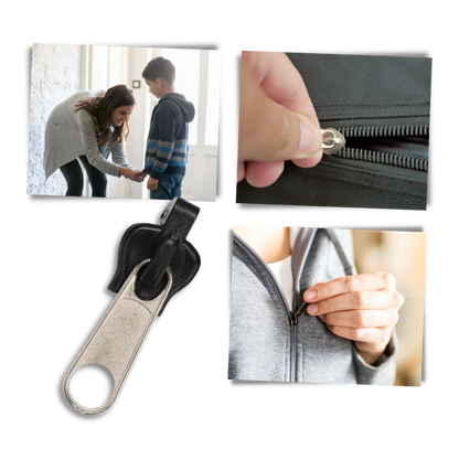 Zipper Slider Replacement Set with Aluminum Construction and Tool-Free Installation, 6 Sizes